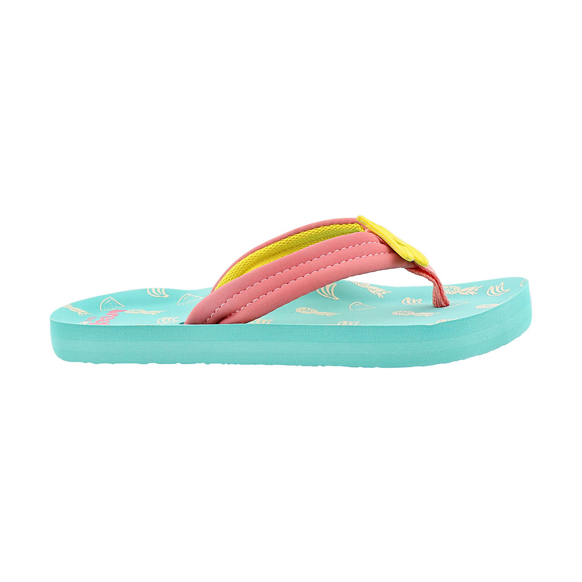 Grls Little AHI Fruits banana flip flop