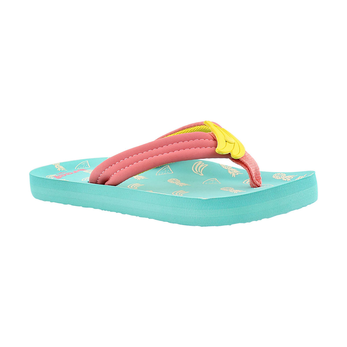 Grls Little AHI Fruits banana flip flop