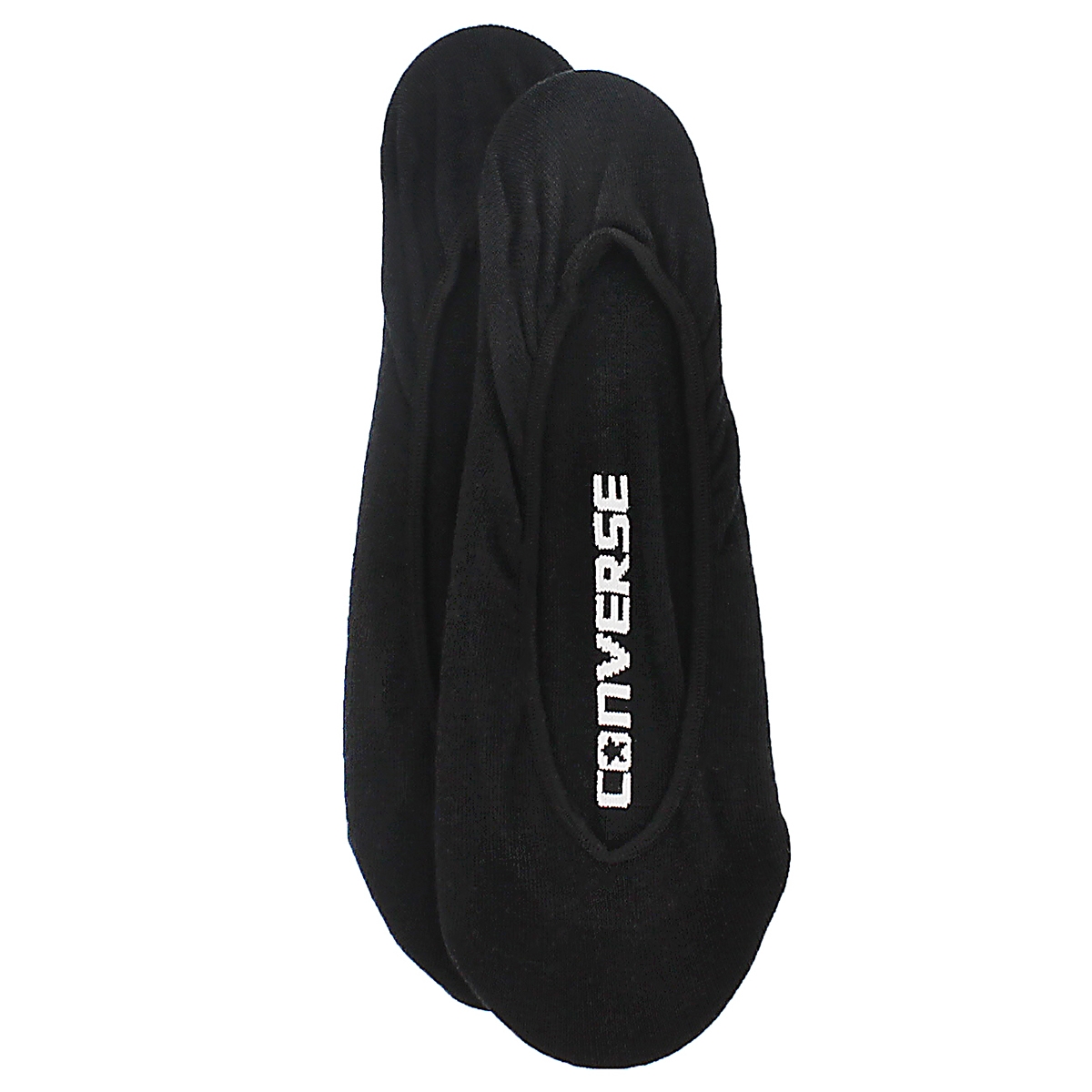 Lds Converse black footie sock 2 pk