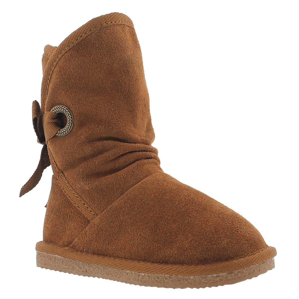 Grls Ribbon Jr chesnut casual boot