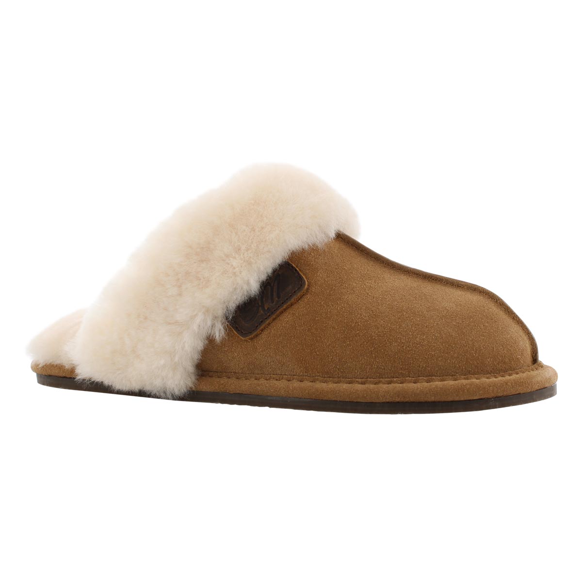 Lds Rihana chesnut open back slipper