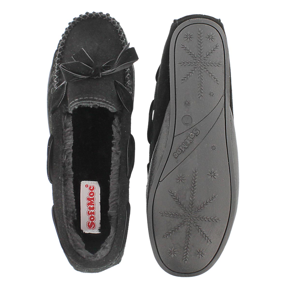 Mocassins Rochelle II, suède noir/n, fem