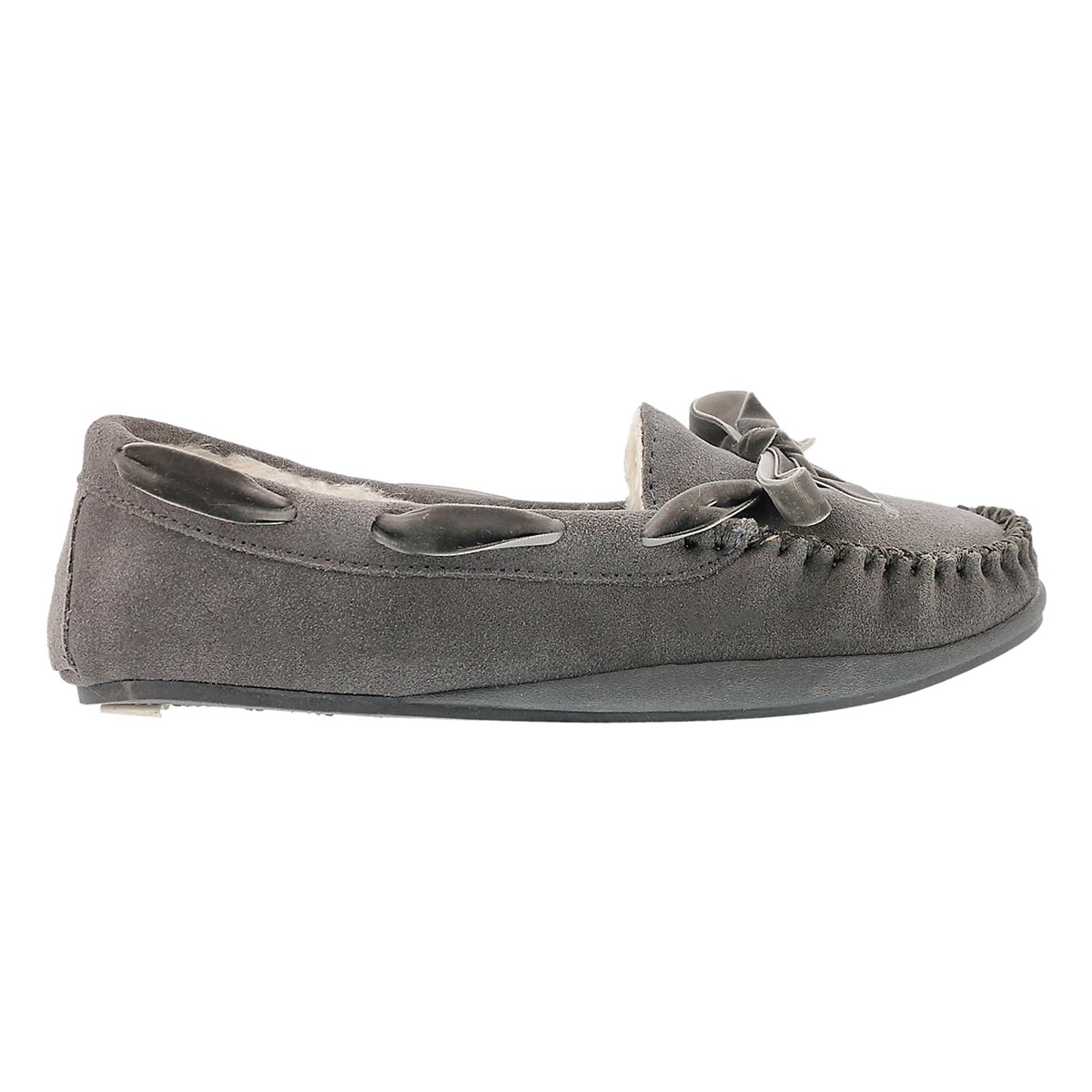 Lds Rochelle II grey suede moccasin