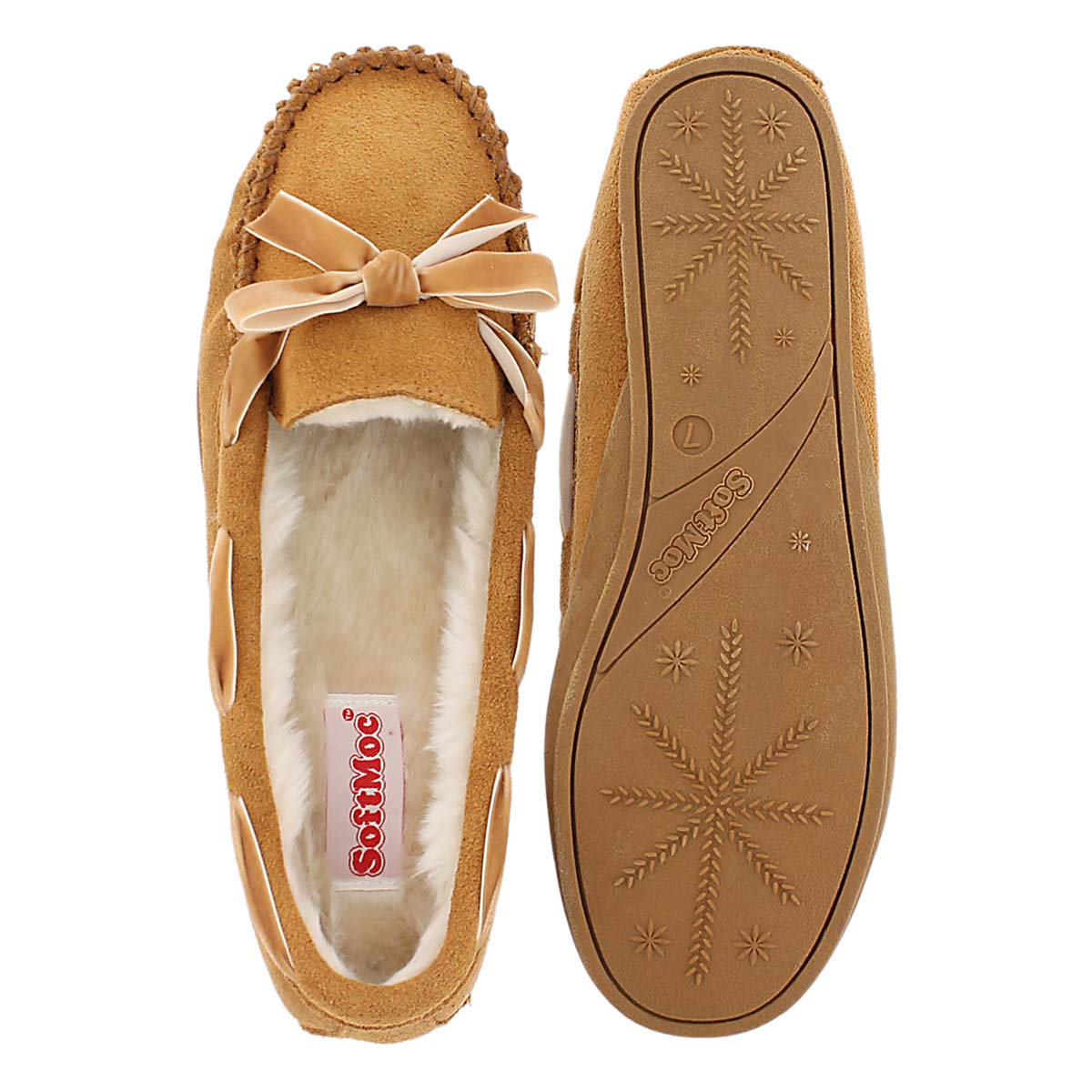 Lds Rochelle II tan suede moccasin