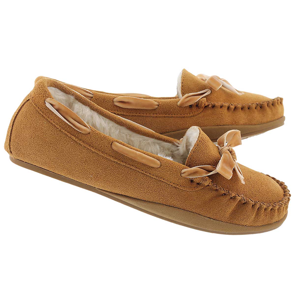 Lds Rochelle II tan suede moccasin