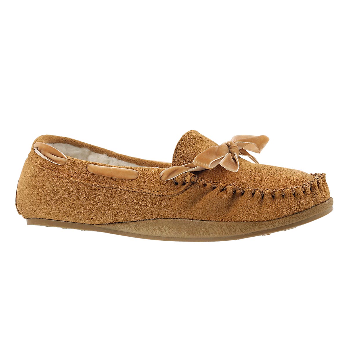 Lds Rochelle II tan suede moccasin