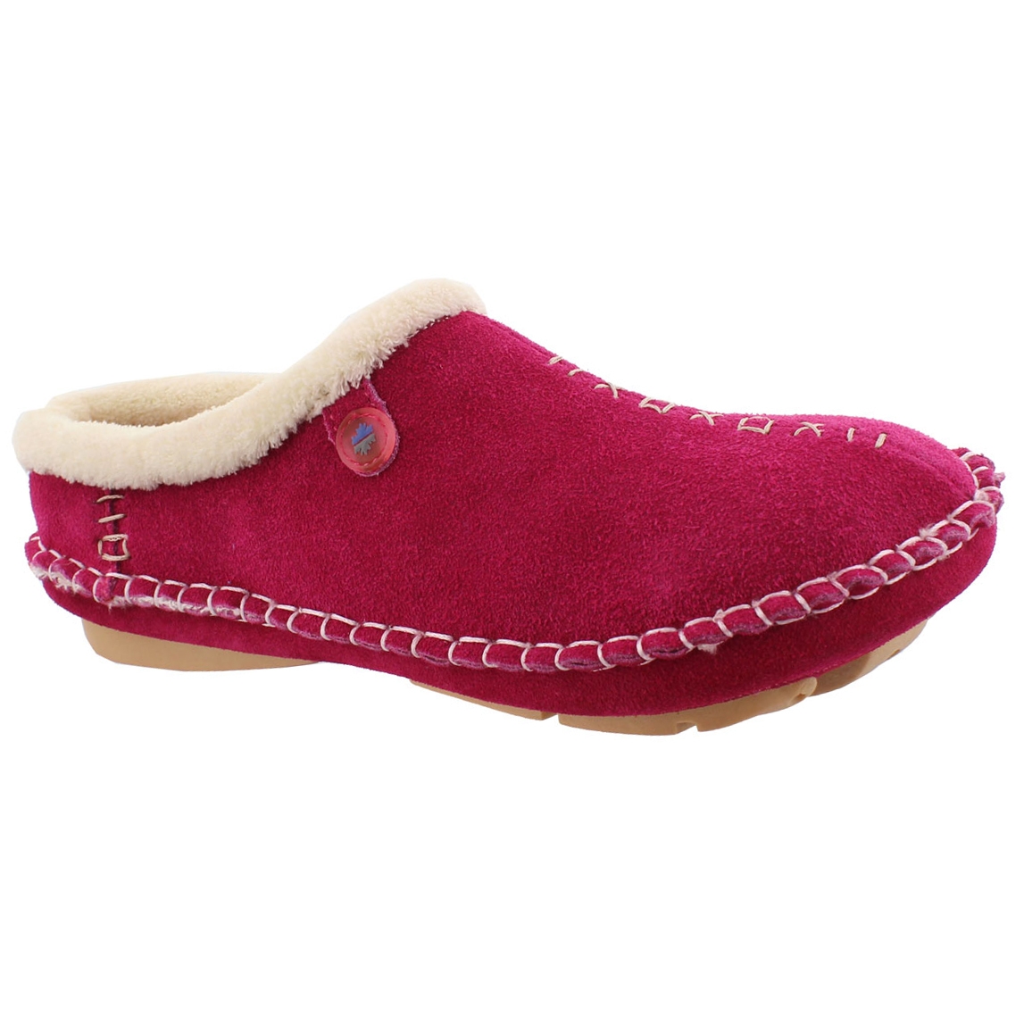 Lds Rosa fuchsia closed back slipper