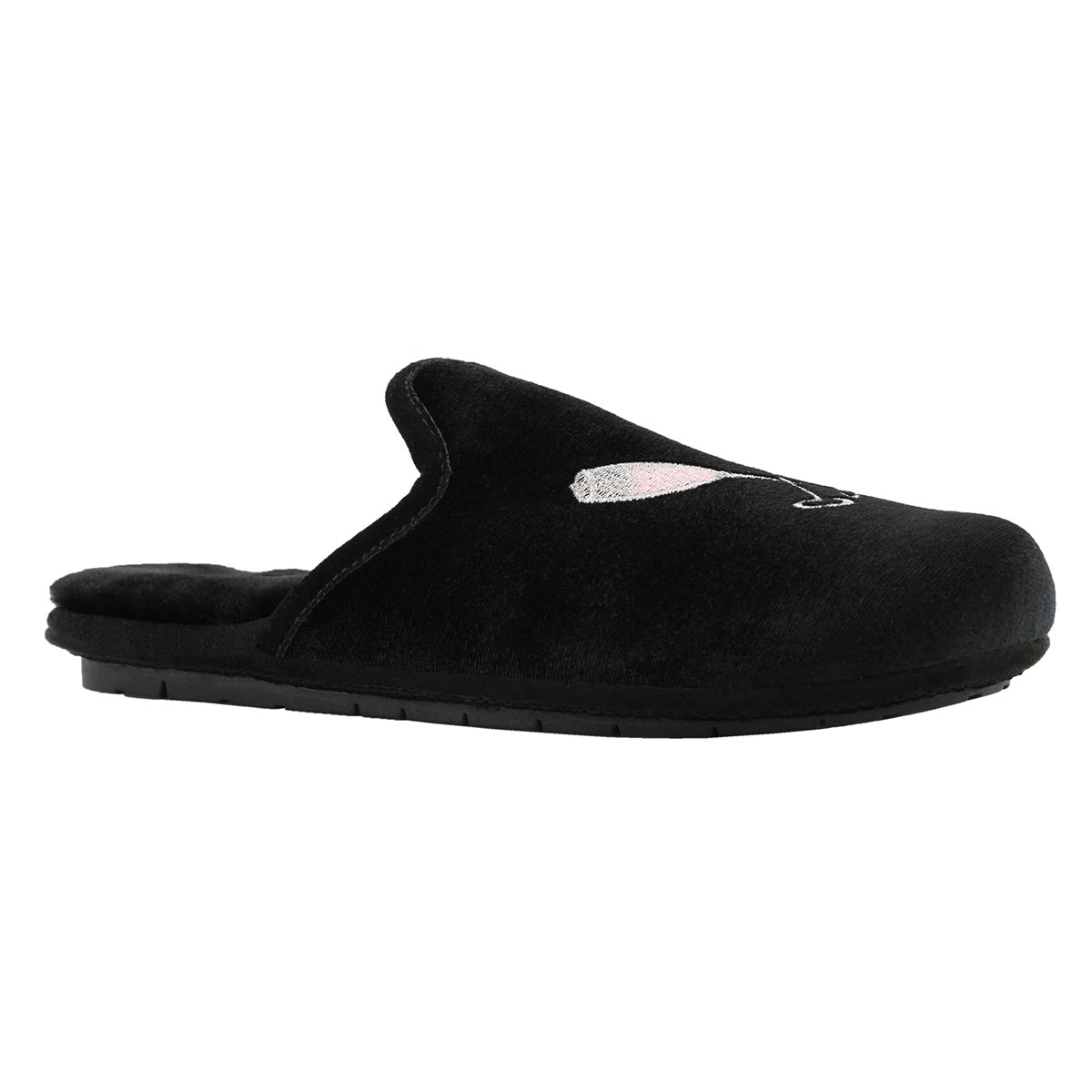 Lds Roya champagne open back slipper