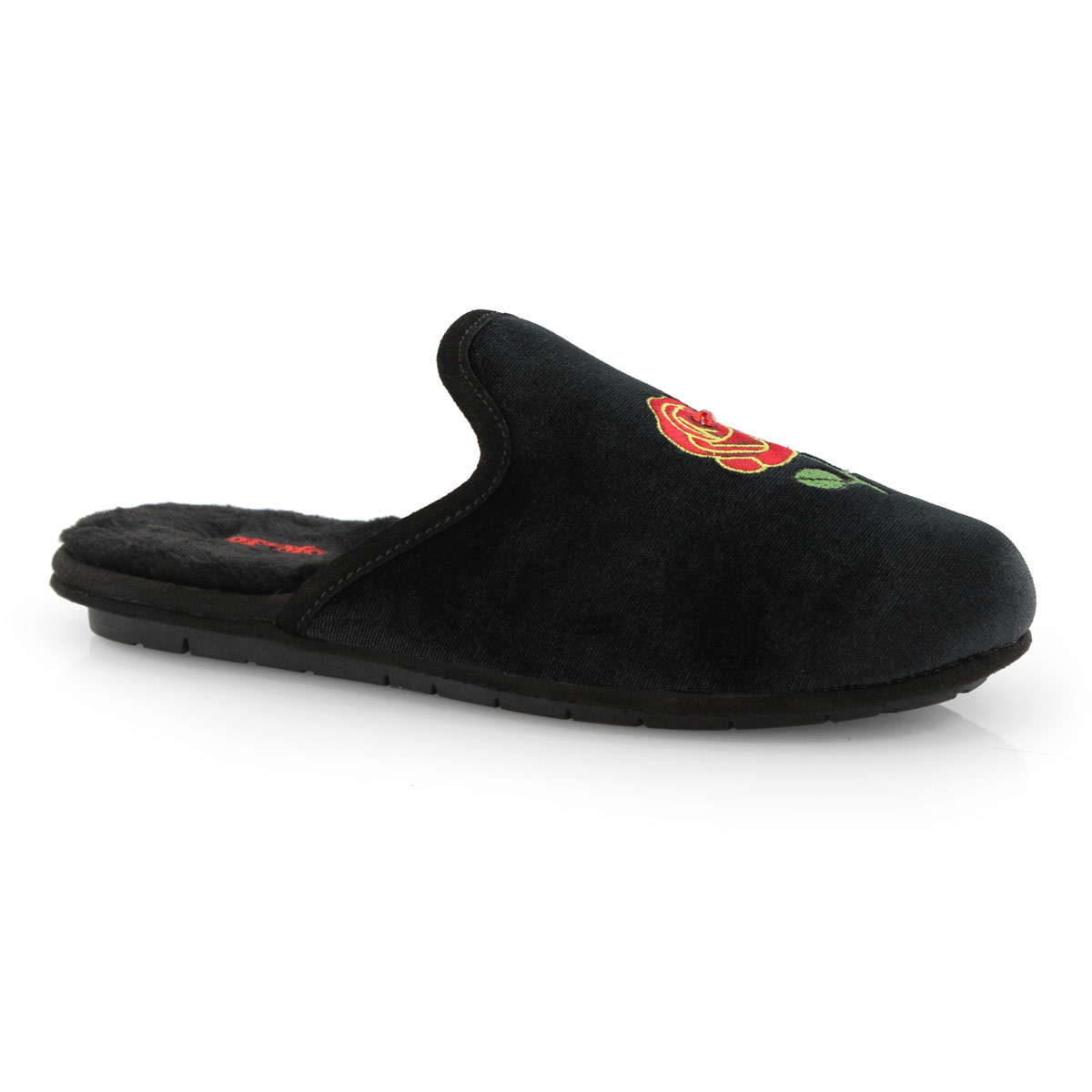 Lds Roya rose open back slipper