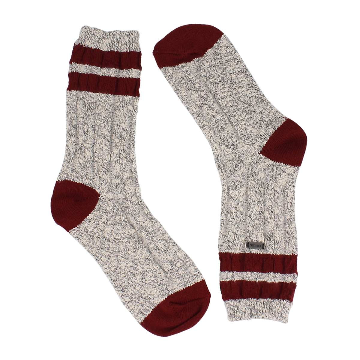 Women's VARSITY STRIPE quarry/wht/red tall socks