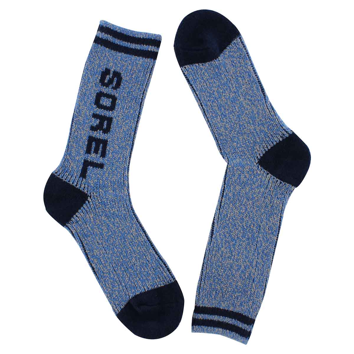 Lds Rain gry/navy tall sock