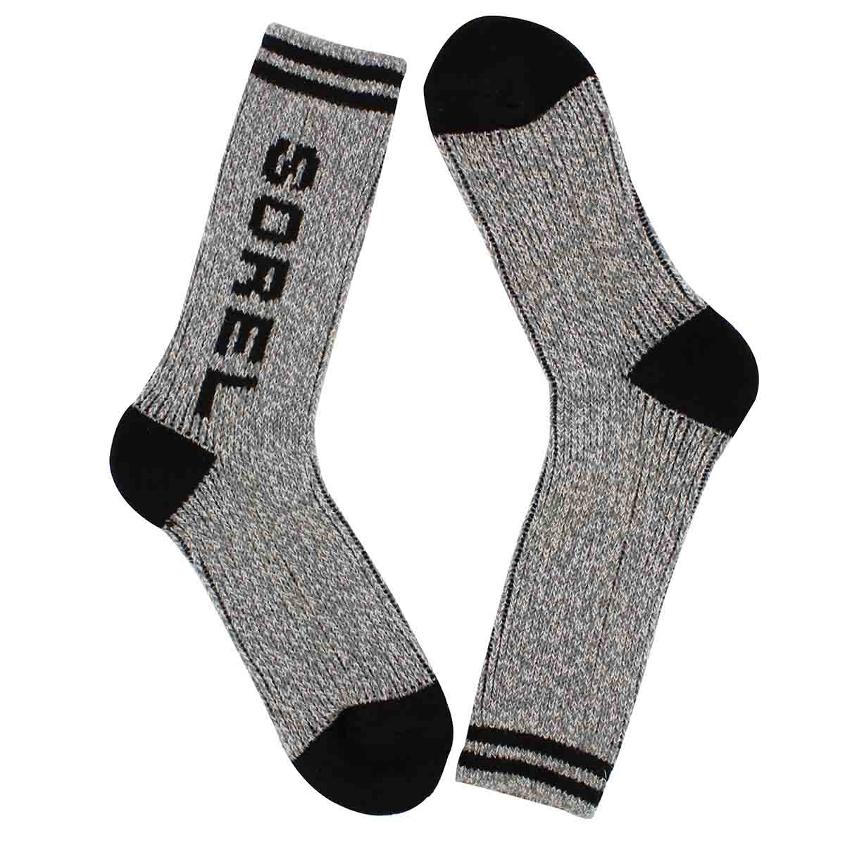 Lds Rain quarry/blk tall sock