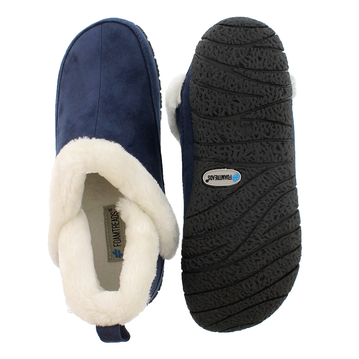 Lds Ruby 2 navy closed back slipper