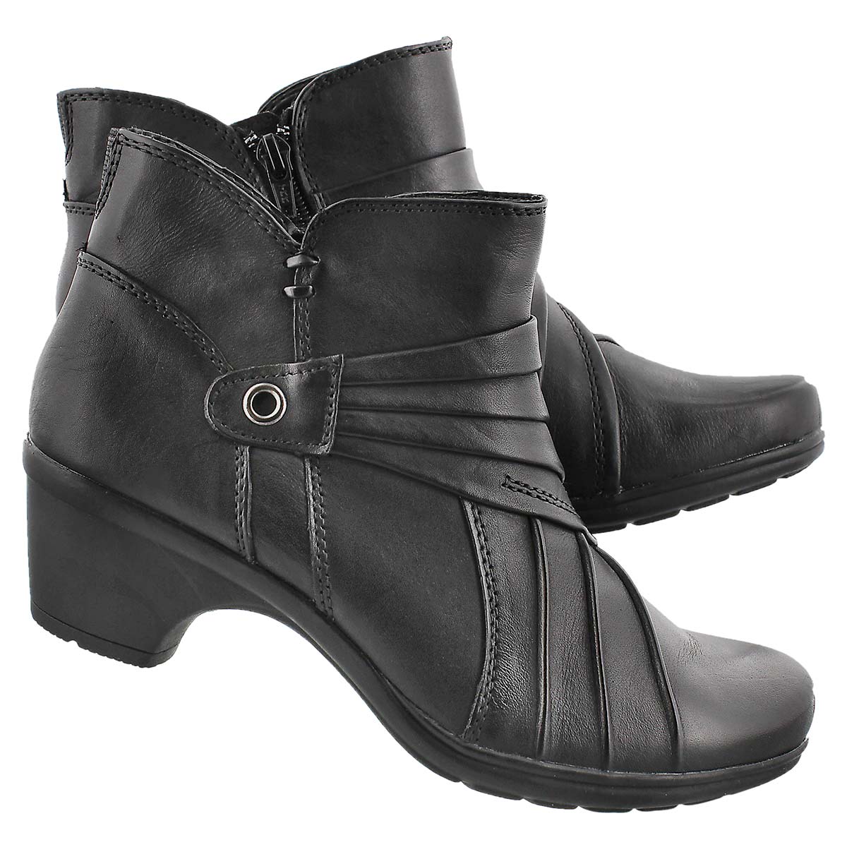 Lds Ruthie black short dress bootie