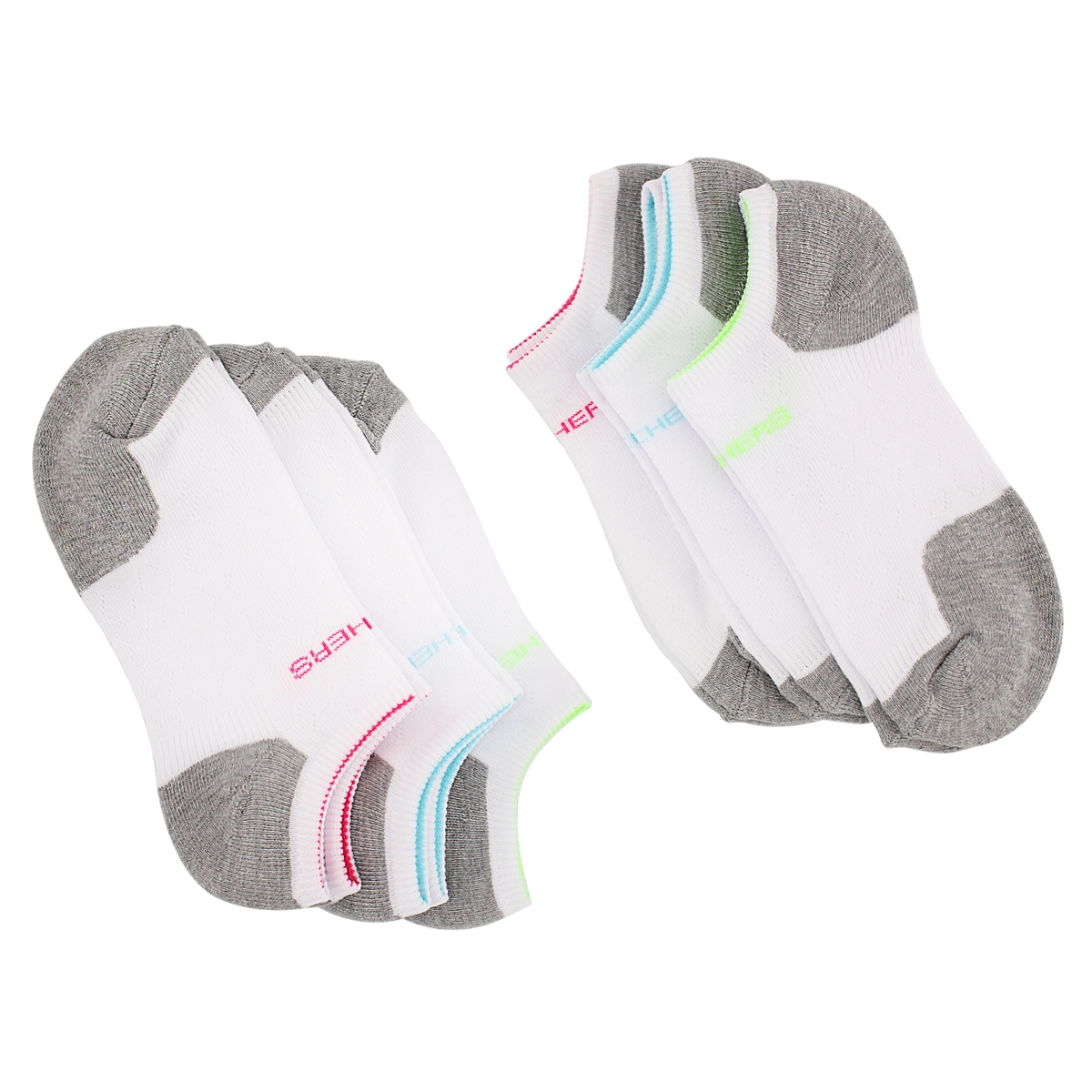 Socquettes SelectCushion, blc/rs, fem-6p
