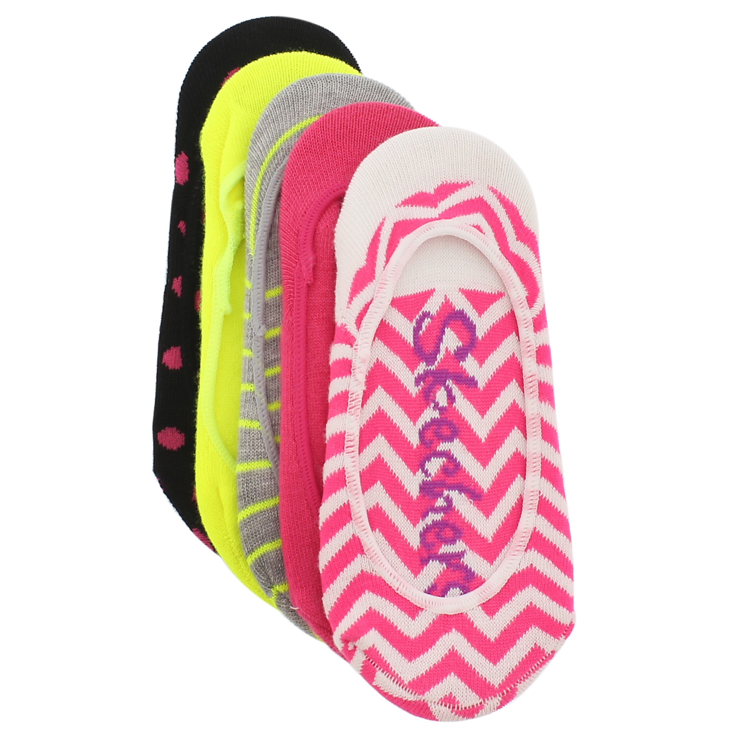 Grls No Terry multi 5pk superlow liners