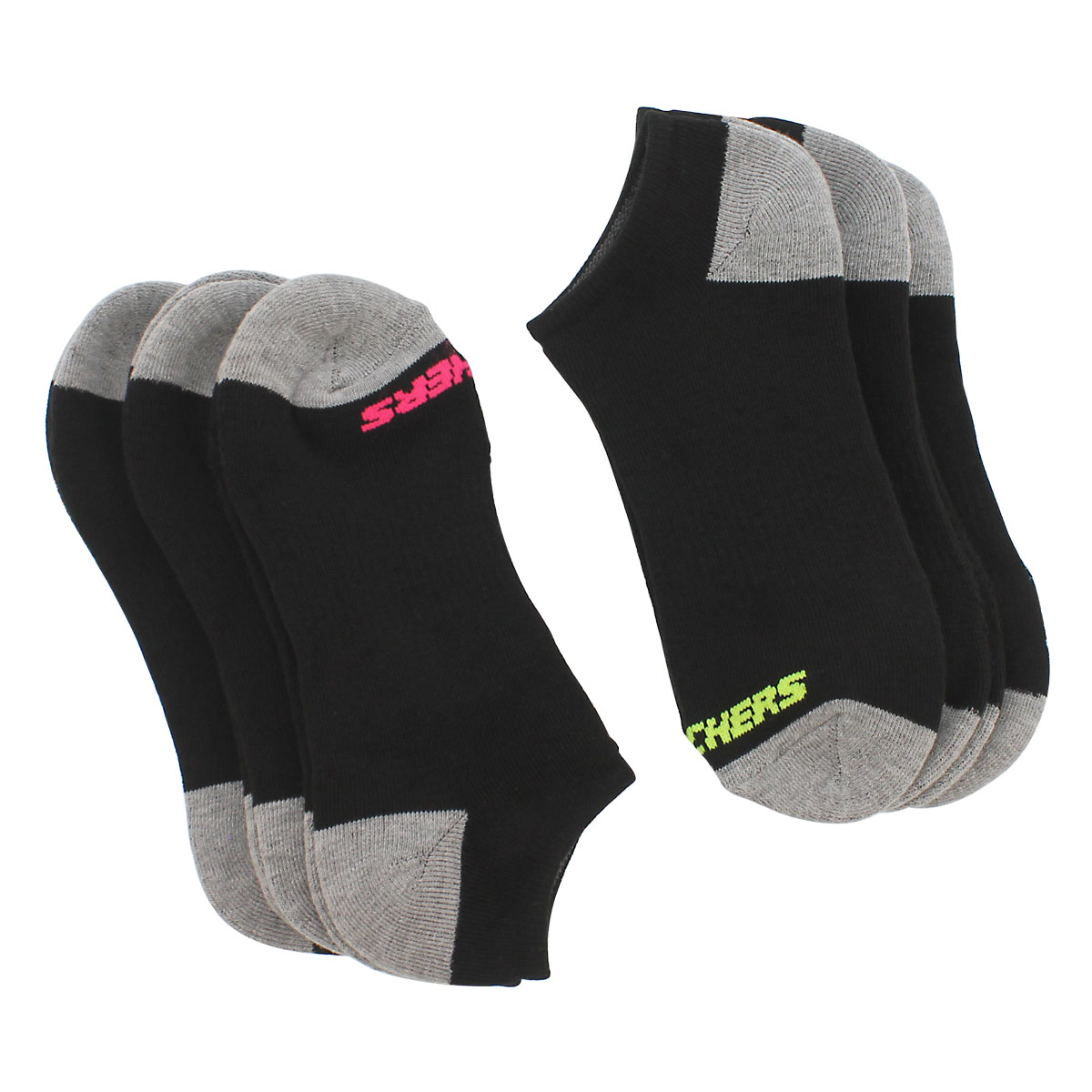 Socqu NoShow FullTerry, noir mlt, fem-6p