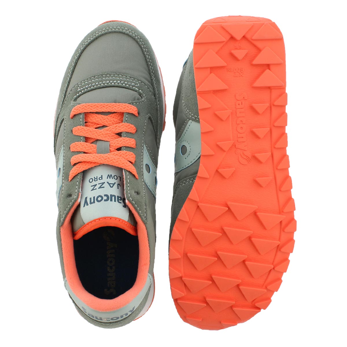 Lds Jazz Low Pro gry lace up sneaker