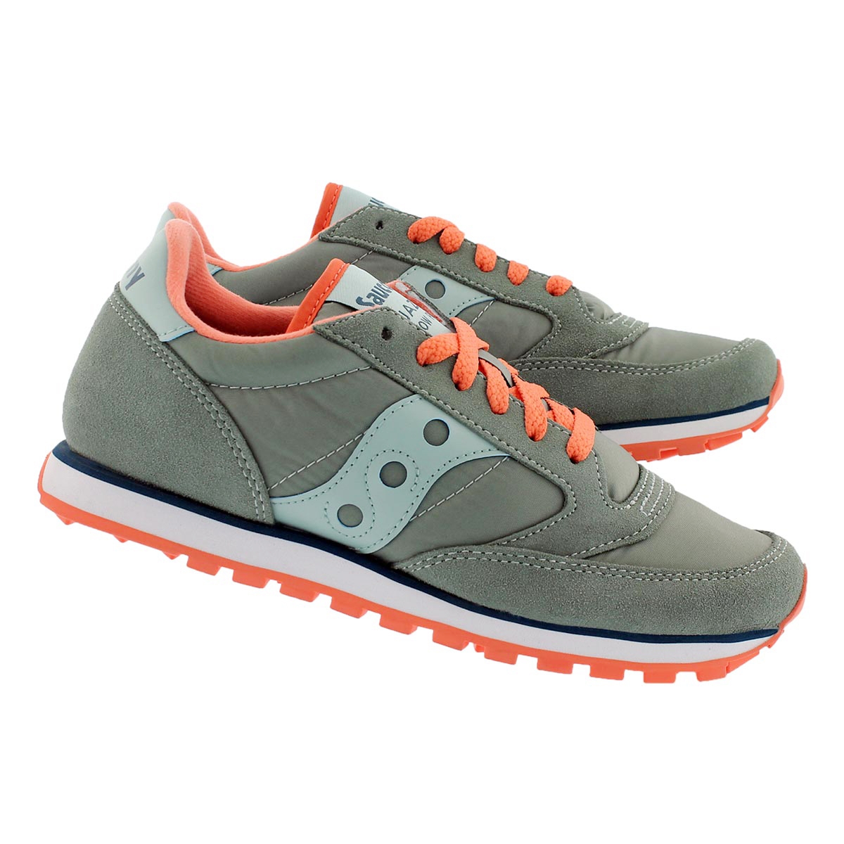 Lds Jazz Low Pro gry lace up sneaker