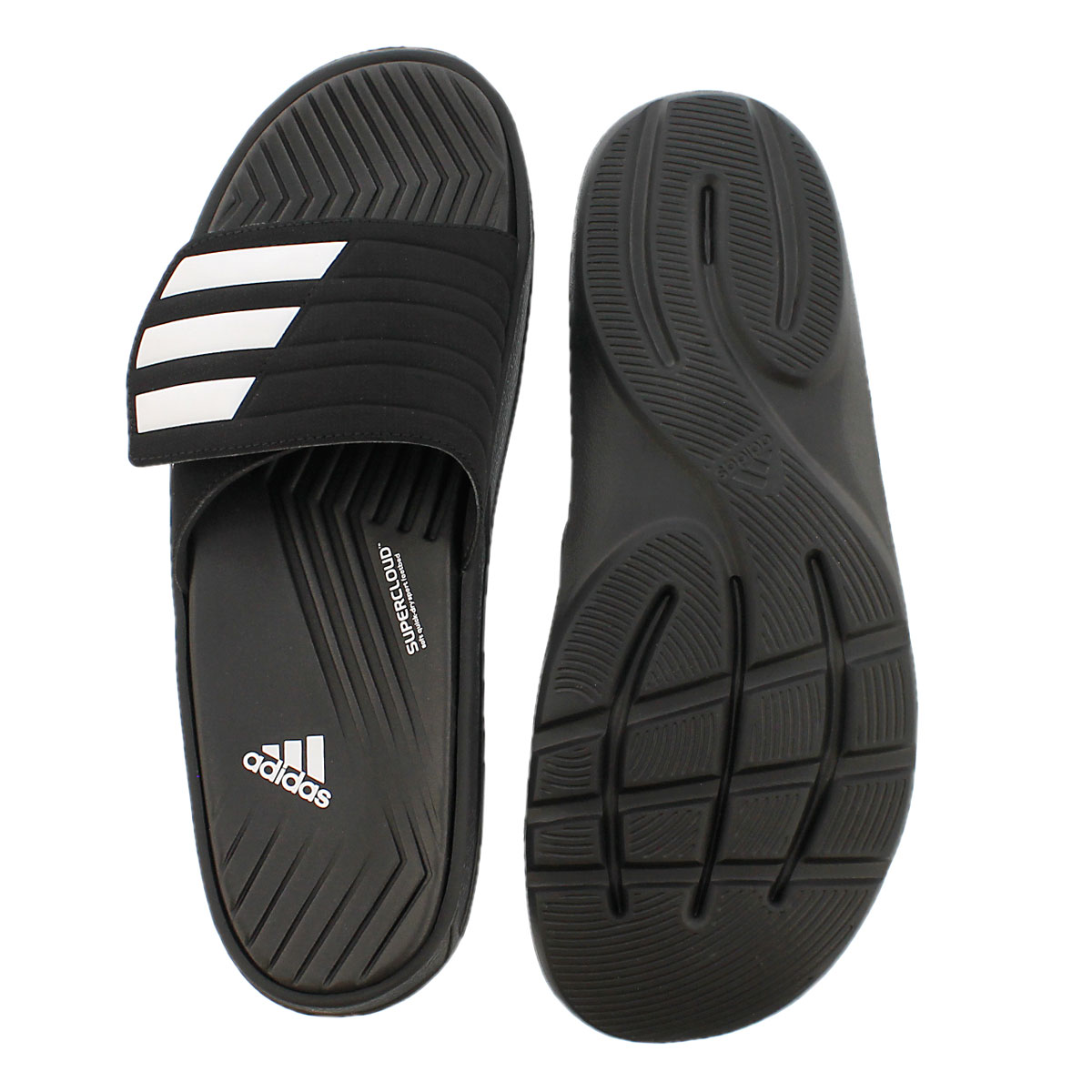 Mns Izamo black/white slide sandal