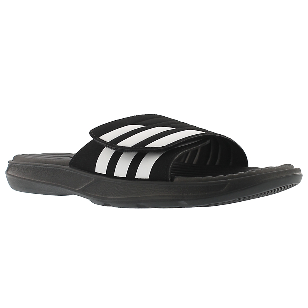 Mns Izamo black/white slide sandal