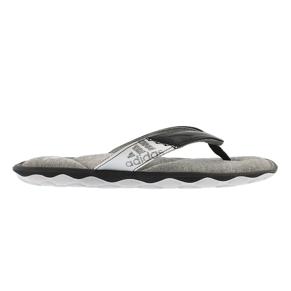 Lds Anyanda Flex Thong blk/wht sandal