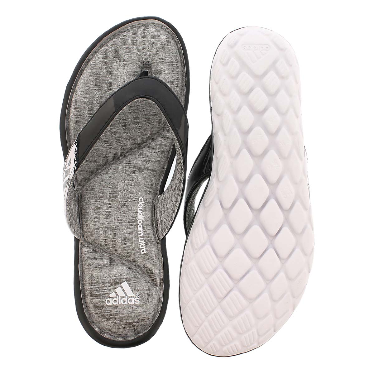 Lds Anyanda Flex Thong blk/wht sandal