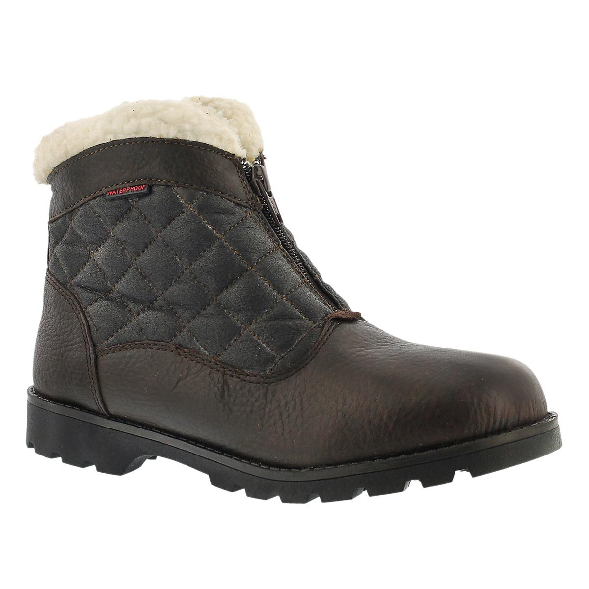 Lds Salena 2 brn wtrpf front zip boot