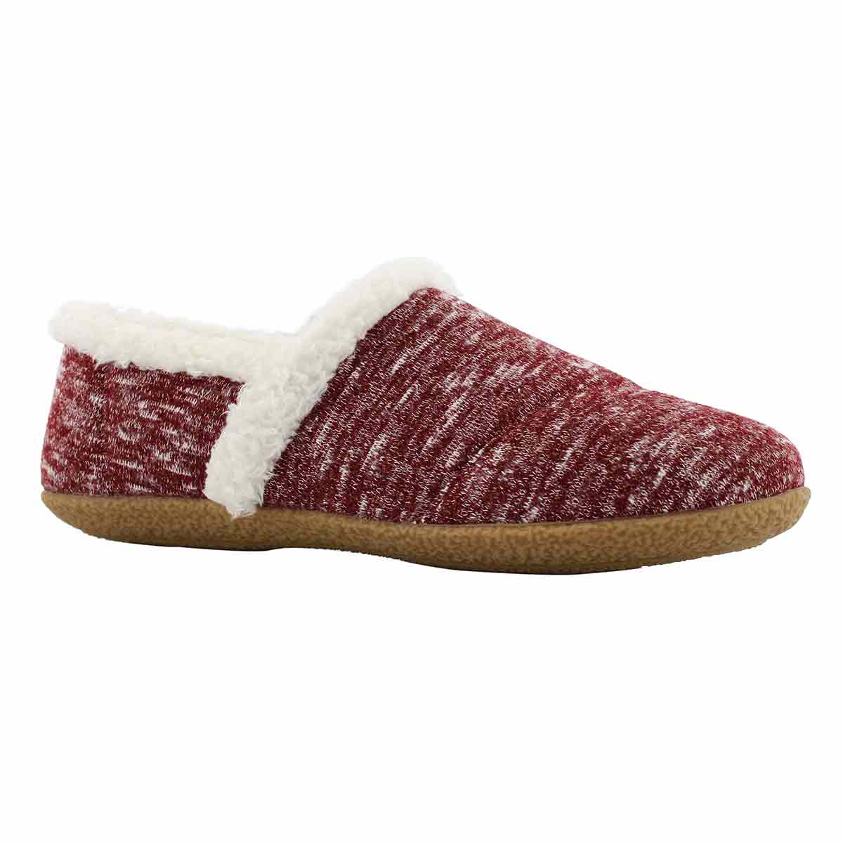 Lds Samone burgundy memory foam slipper