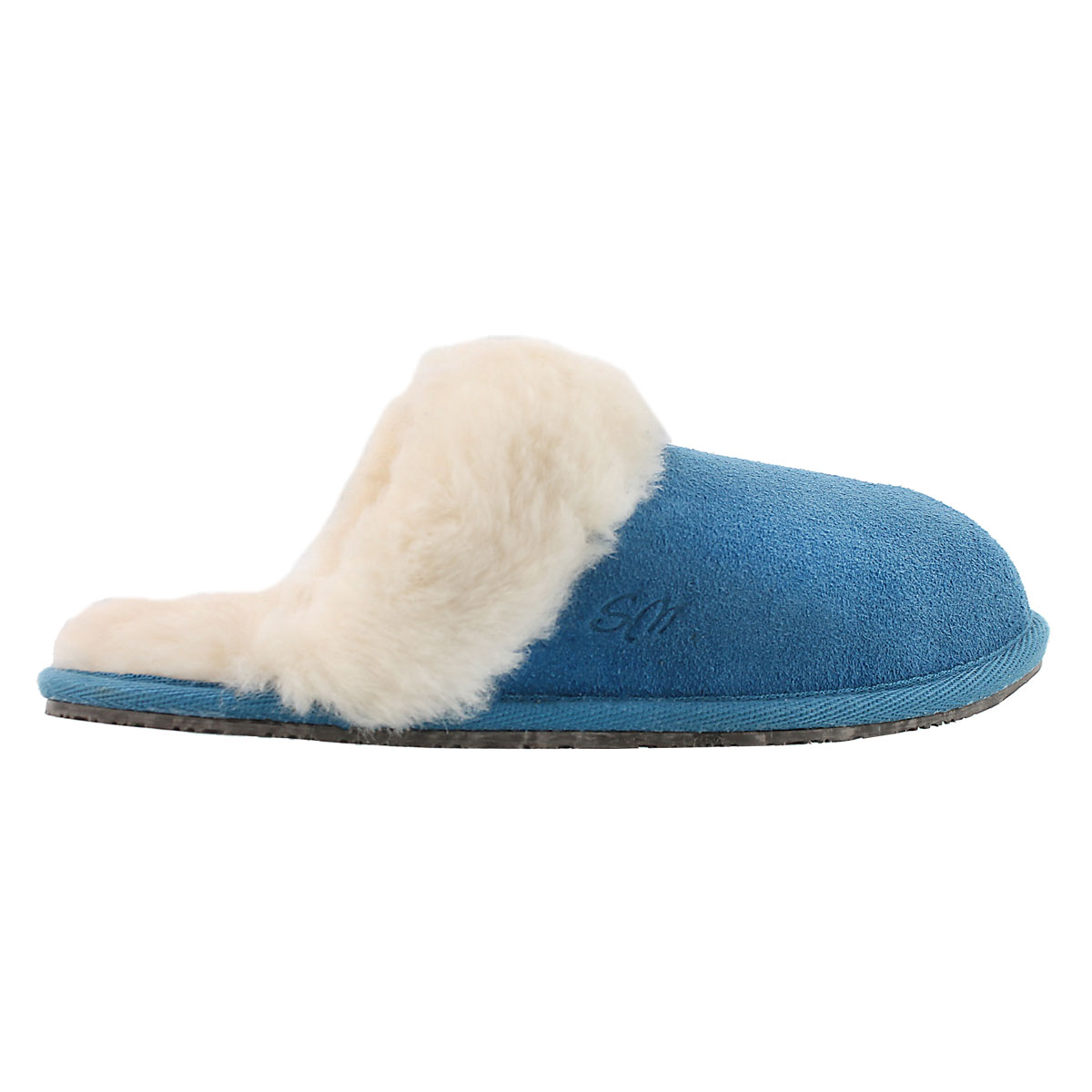 Lds Sassy blue mem. foam slipper