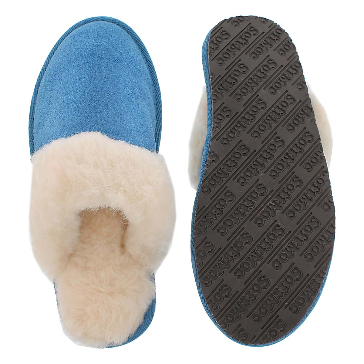 Lds Sassy blue mem. foam slipper