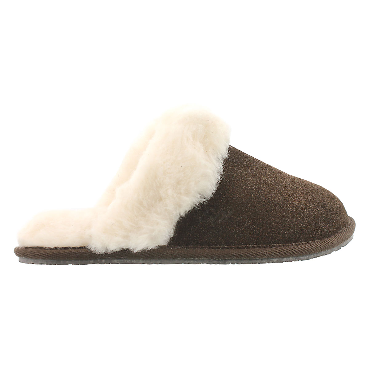 Lds Sassy chocolate mem. foam slipper