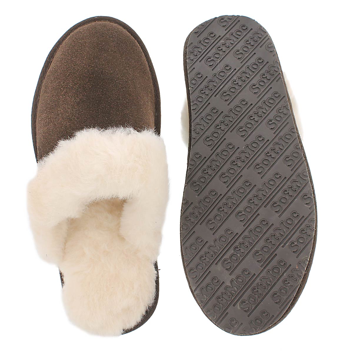 Lds Sassy chocolate mem. foam slipper