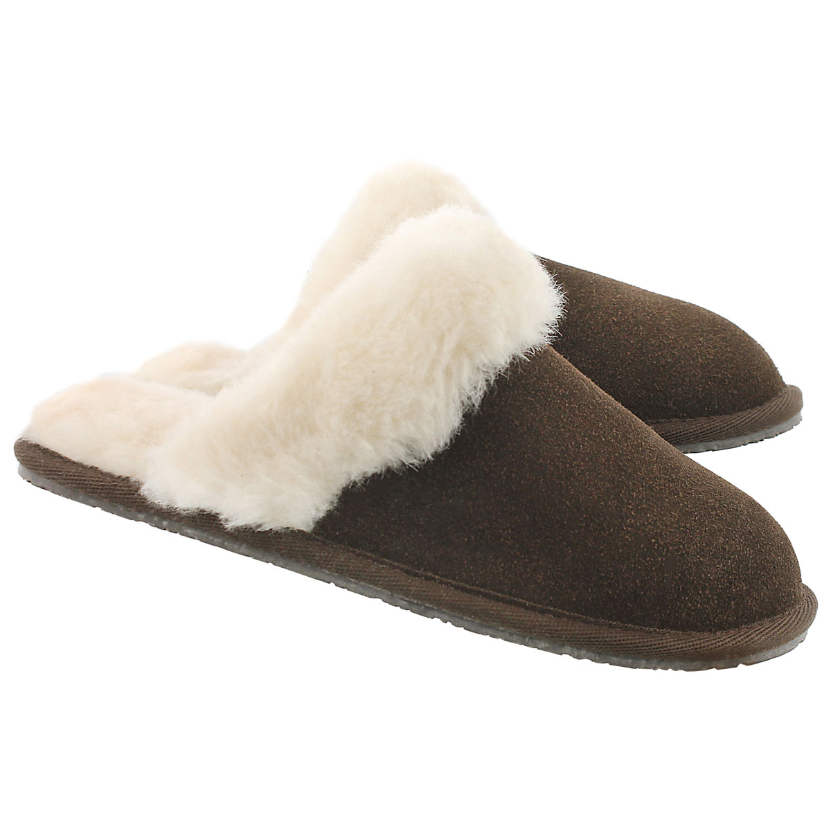 Lds Sassy chocolate mem. foam slipper