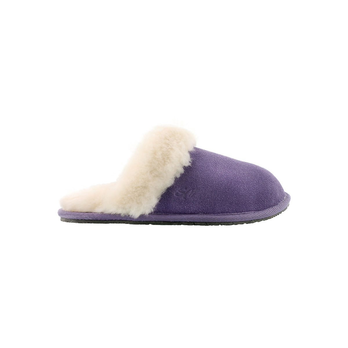 Lds Sassy purple mem. foam slipper