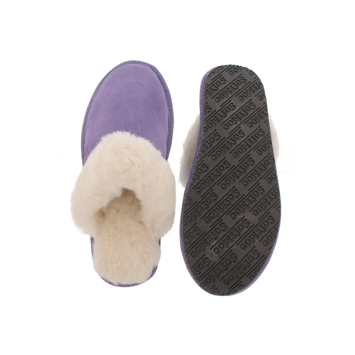 Lds Sassy purple mem. foam slipper
