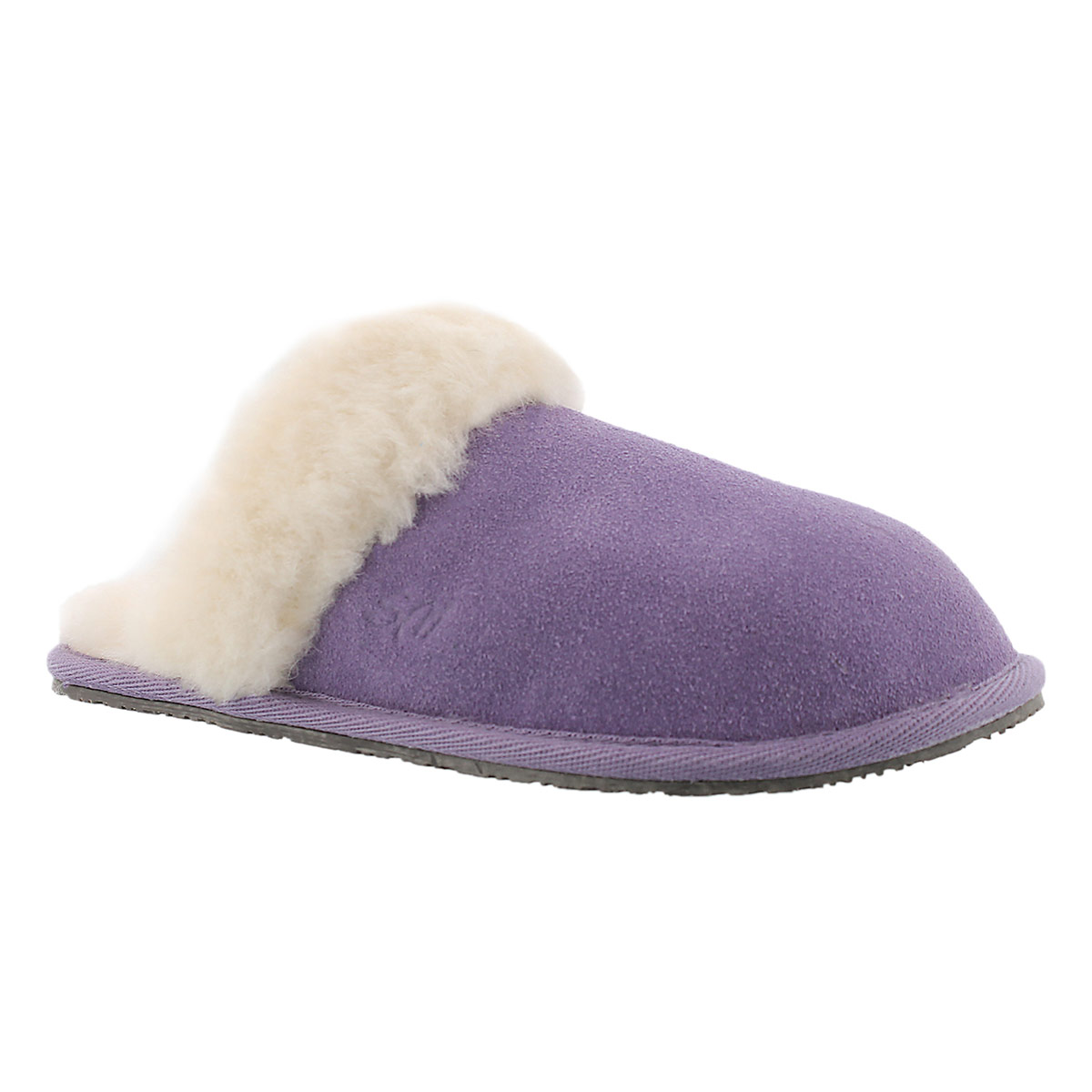 Lds Sassy purple mem. foam slipper