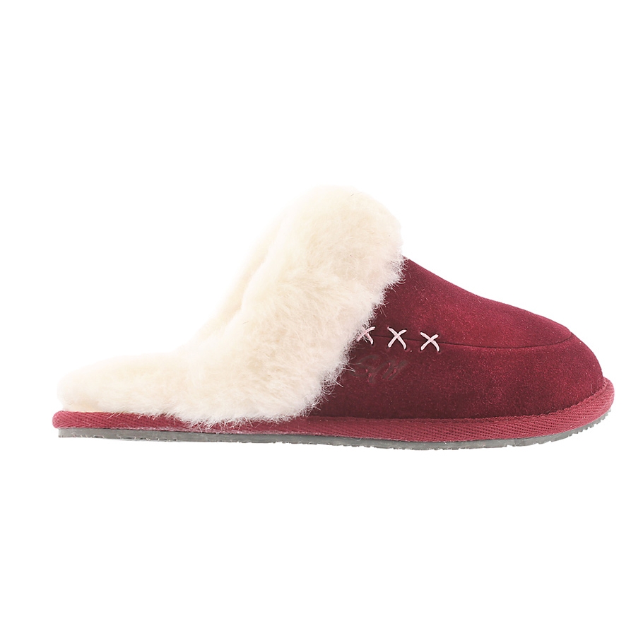 Lds Sassy purple mem. foam slipper