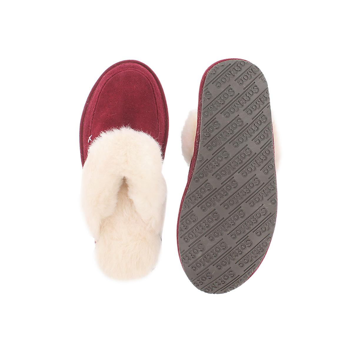 Lds Sassy purple mem. foam slipper