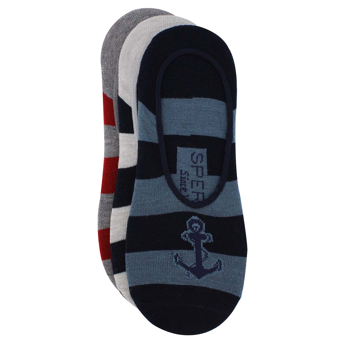 Mns Rugby navy multi canoe liner -3pk