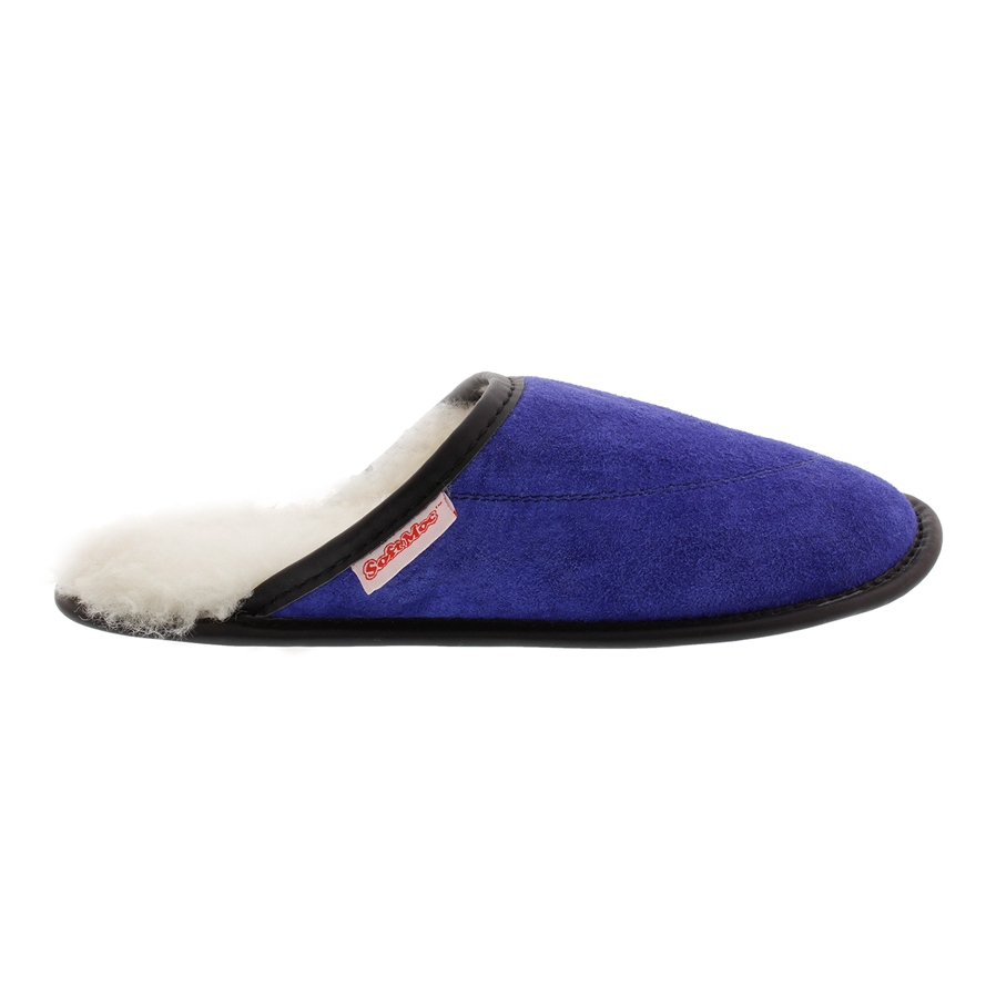 Lds Scuff blue washable open back