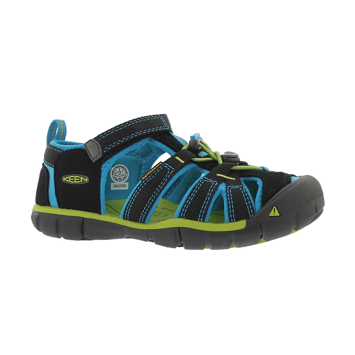 Boys' SEACAMP II black/blue sport sandals