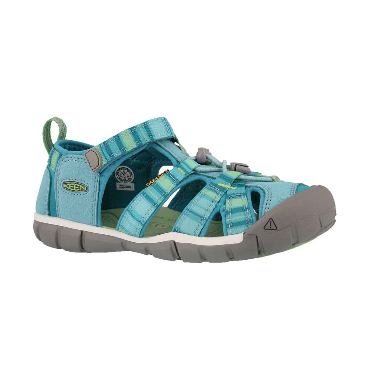 Girls' SEACAMP II pastel turquoise raya sandals