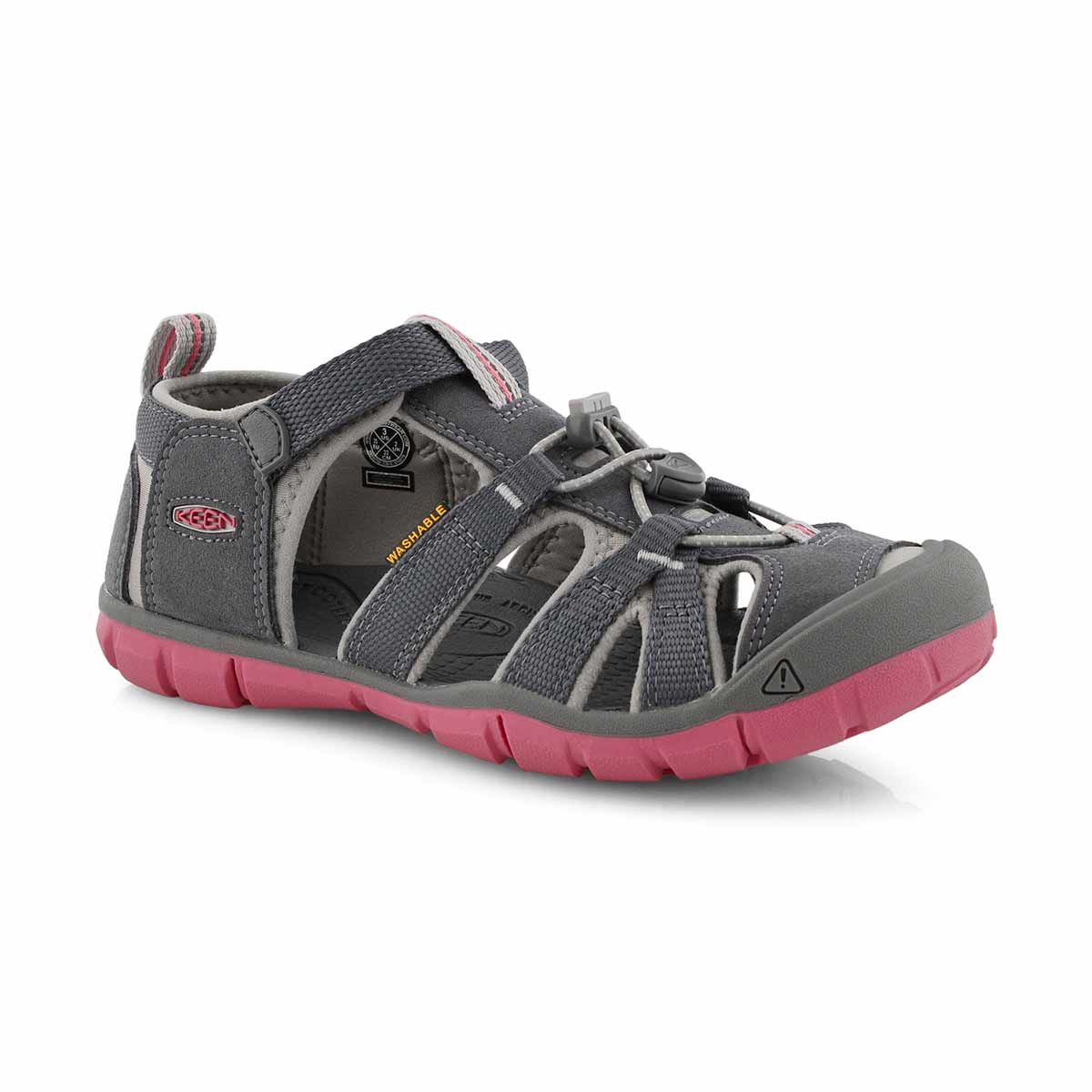 Girls Seacamp II steel gry sport sandal