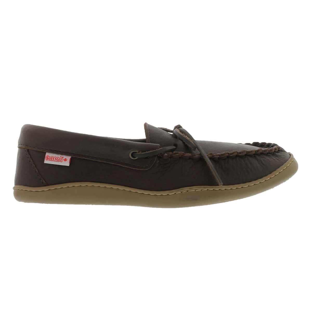 Mns fudge rubber sole moose moccasin