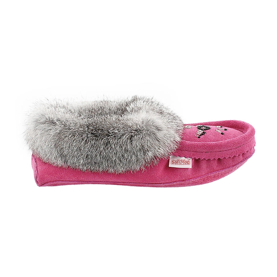 SoftMoc Women's SF600 rabbit fur moccasins | Softmoc.com