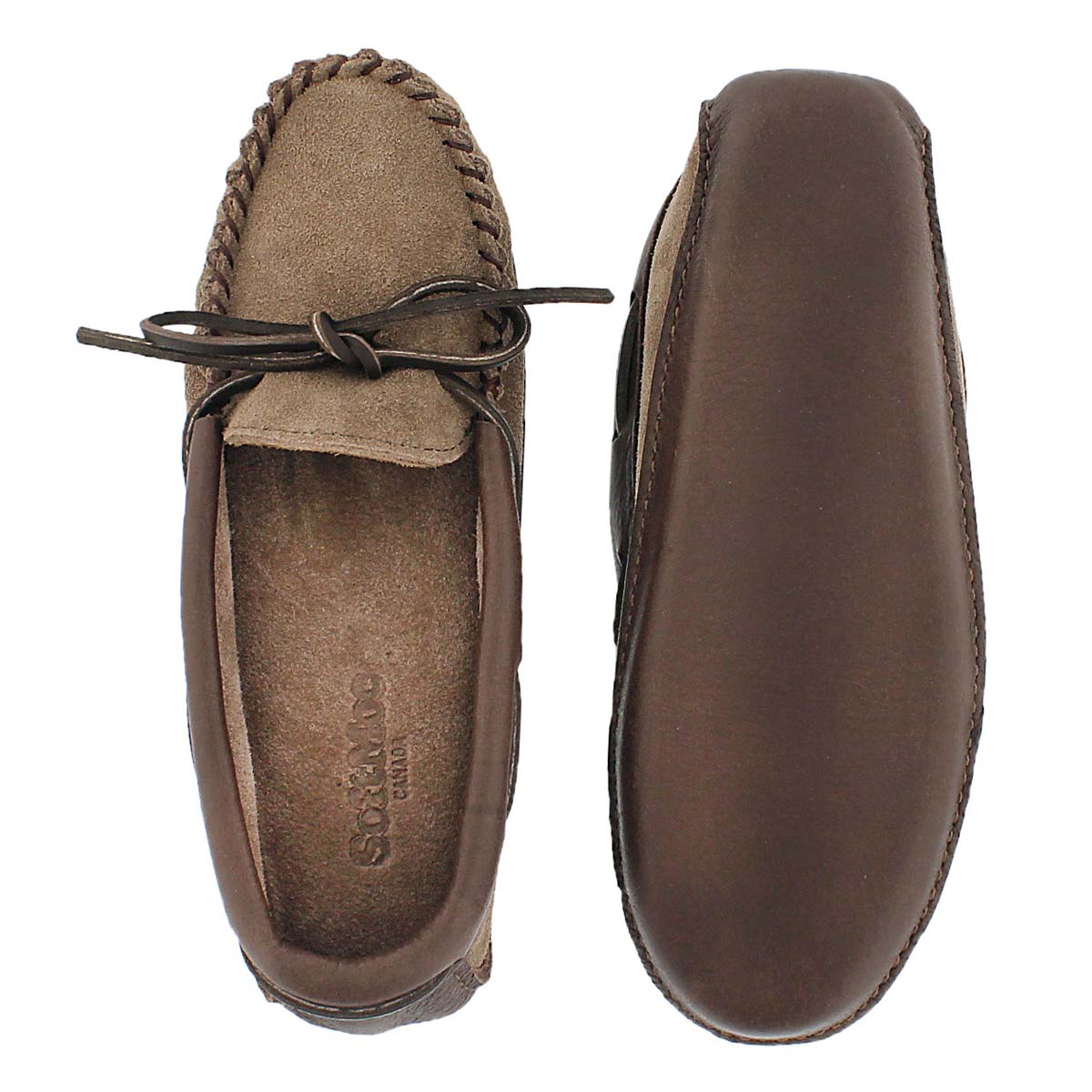 Moc suède/cuir fumée mousse vis, femmes