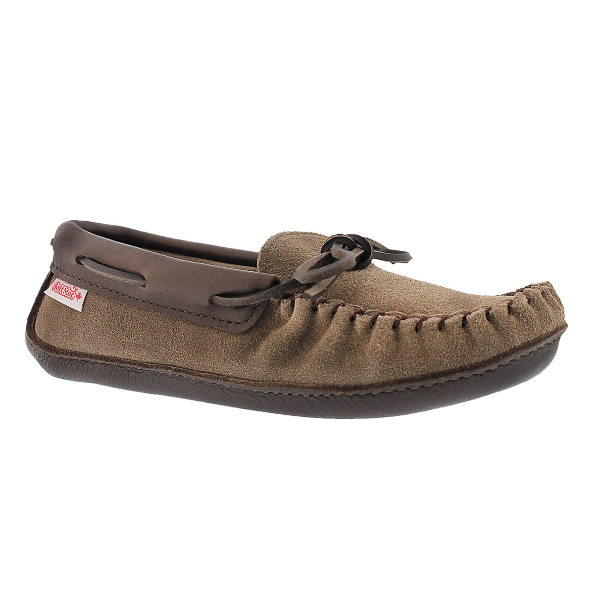 Moc suède/cuir fumée mousse vis, femmes