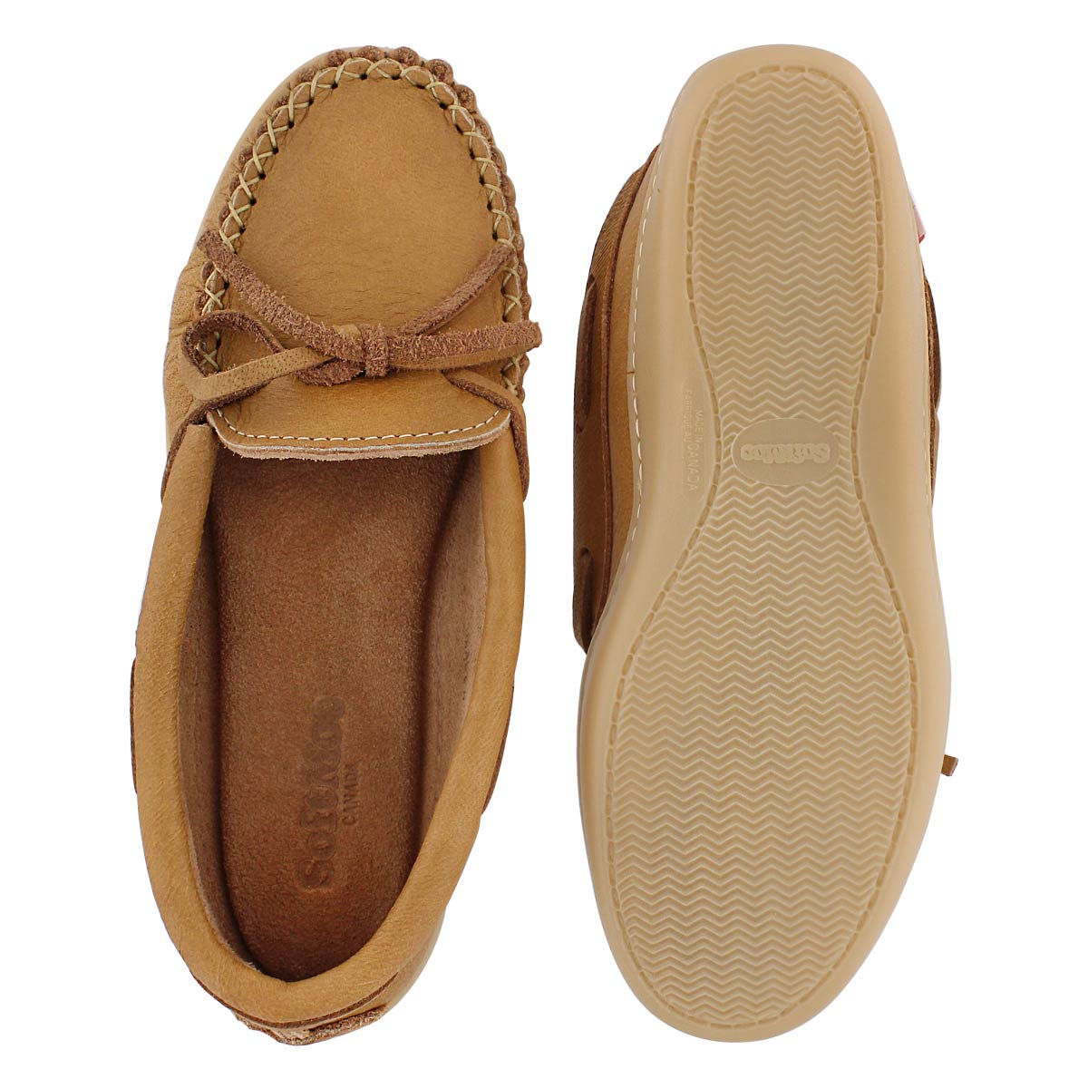 Lds natural moose TPR sole moccasin