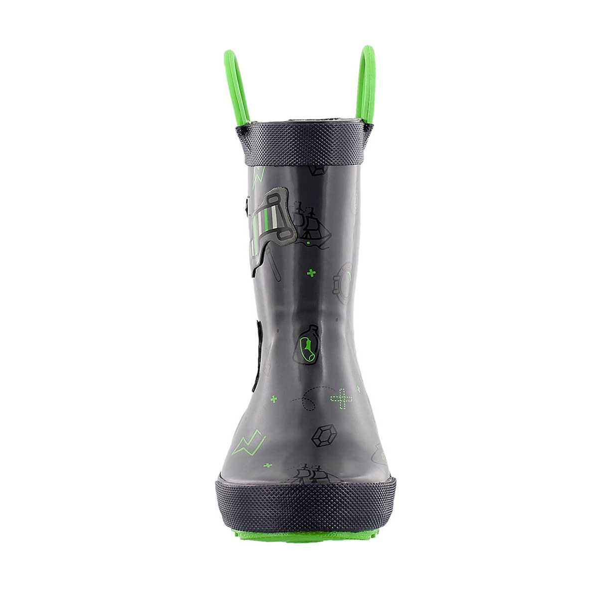 Bys Shipwreck lt grey printed rain boot